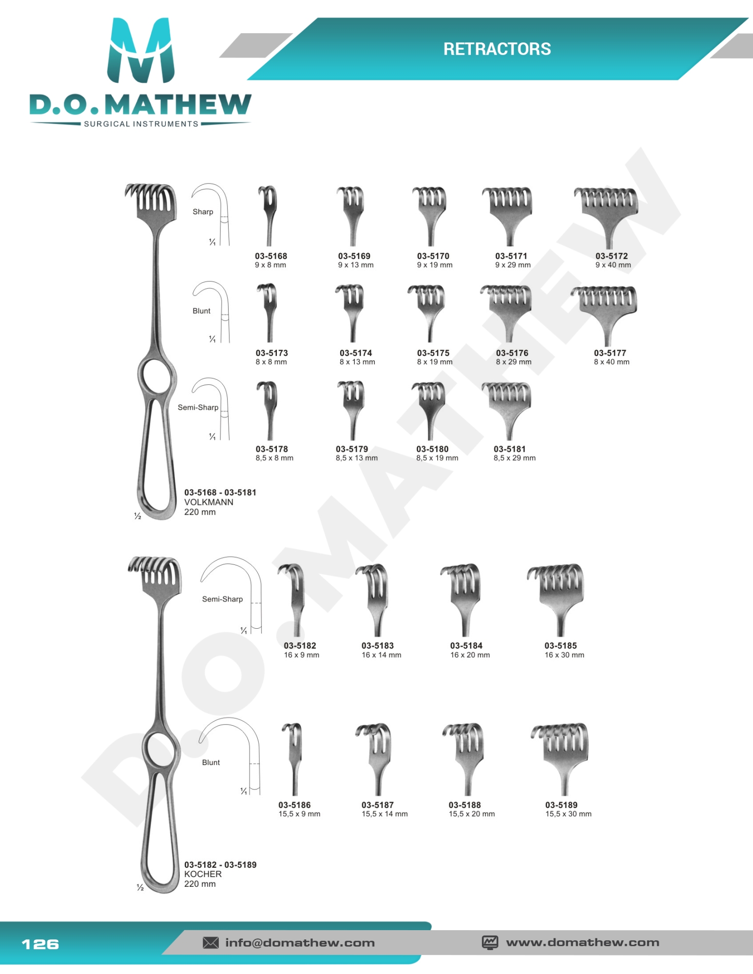   Hooks, Retractors, Spatulas, Spreaders, Abdominal Retractors